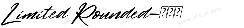 Limited Rounded字体转换